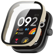 For Redmi Watch 4 Tempered Film Integrated PC Watch Protective Case(White)