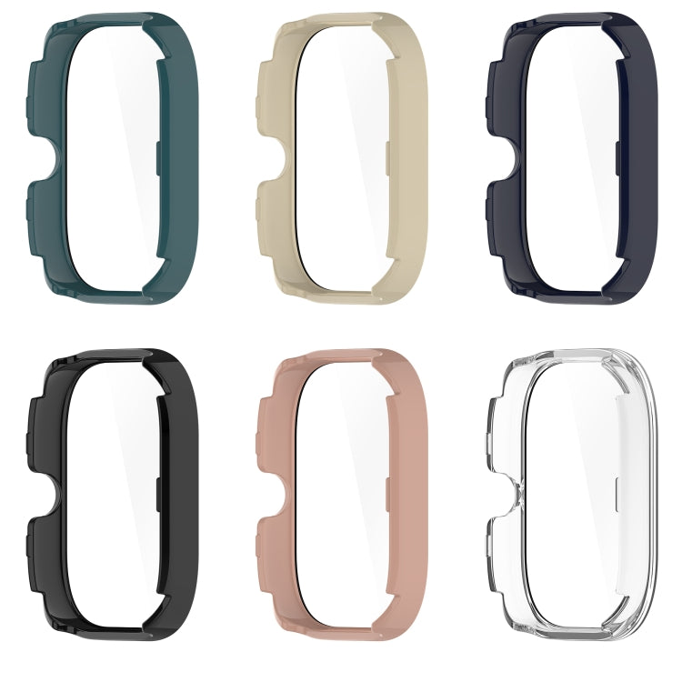 For Redmi Watch 4 Tempered Film Integrated PC Watch Protective Case(Black)
