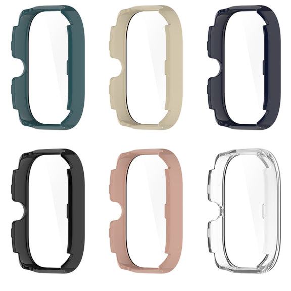 For Redmi Watch 4 Tempered Film Integrated PC Watch Protective Case(Black)