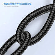ENKAY 6-in-1 5A USB / Type-C to Type-C / 8 Pin / Micro USB Multifunction Fast Charging Cable, Cable Length:2m(Black)