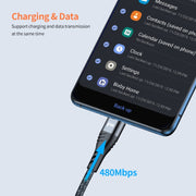 ENKAY 3-in-1 6A USB to Type-C / 8 Pin / Micro USB Multifunction Fast Charging Cable, Cable Length:2m(Grey)