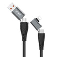 ENKAY PD100W 4-in-1 USB-A / Type-C to Type-C / 8 Pin Multifunction Fast Charging Cable with E-Marker, Cable Length:2m - Multifunction Cable by ENKAY | Online Shopping South Africa | PMC TechLife | Buy Now Pay Later Mobicred