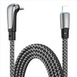 ENKAY PD30W Elbow Type-C to 8 Pin Fast Charging Data Braid Cable with Indicator Light, Length:0.5m - 2 in 1 Cable by ENKAY | Online Shopping South Africa | PMC TechLife | Buy Now Pay Later Mobicred