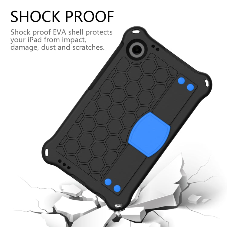 For Blackview Tab 60 8.7 2023 Honeycomb EVA Hybrid PC Tablet Case with Strap(Black+Blue)