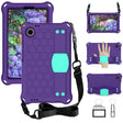 For Blackview Tab 60 8.7 2023 Honeycomb EVA Hybrid PC Tablet Case with Strap(Purple+Aqua) - free shipping - PMC TechLife - Order now!