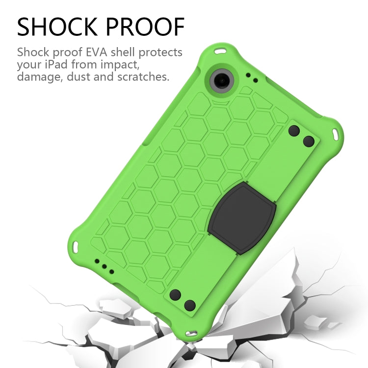 For Blackview Tab 60 8.7 2023 Honeycomb EVA Hybrid PC Tablet Case with Strap(Green+Black)