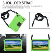 For Blackview Tab 60 8.7 2023 Honeycomb EVA Hybrid PC Tablet Case with Strap(Green+Black)