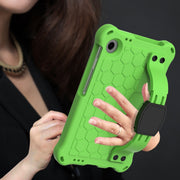 For Blackview Tab 60 8.7 2023 Honeycomb EVA Hybrid PC Tablet Case with Strap(Green+Black)