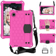 For Blackview Tab 60 8.7 2023 Honeycomb EVA Hybrid PC Tablet Case with Strap(Rose Red+Black) - Others by PMC TechLife | Online Shopping South Africa | PMC TechLife
