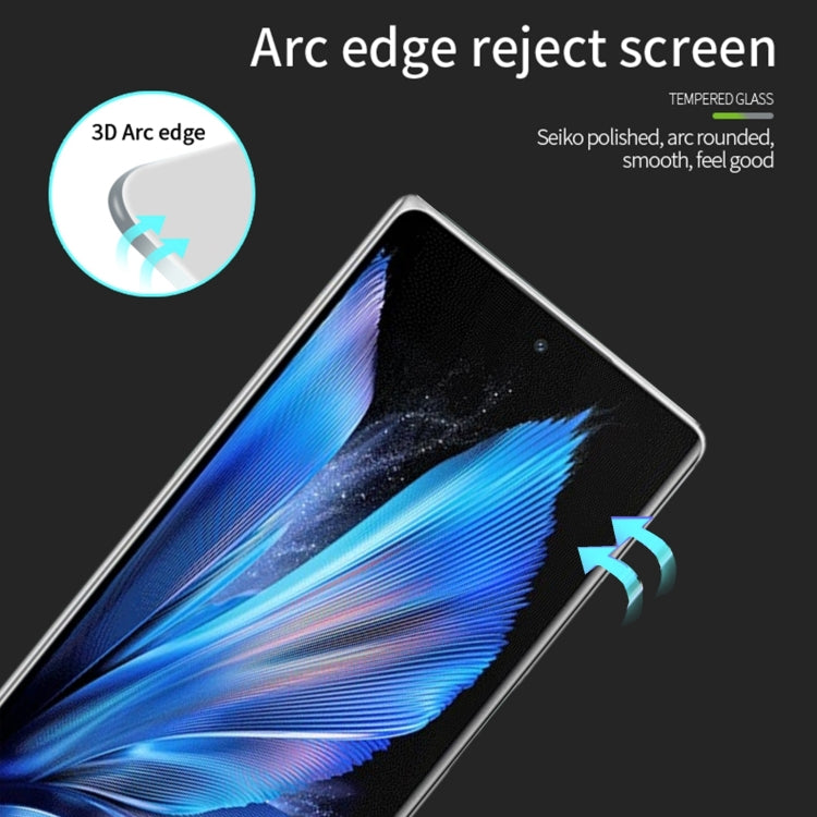 For vivo X Fold3 / X Fold3 Pro PINWUYO 9H 3D Hot Bending Tempered Glass Film(Black)