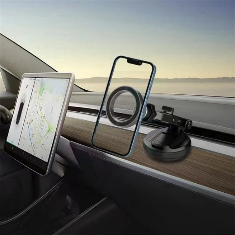 Car Dashboard / Windshield Compatible Magnet Type Phone Holder Suction Cup Base