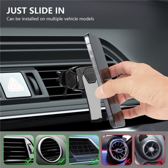 360 Degree Rotation Mobile Phone Holder Bracket Car Air Outlet Clip Mount