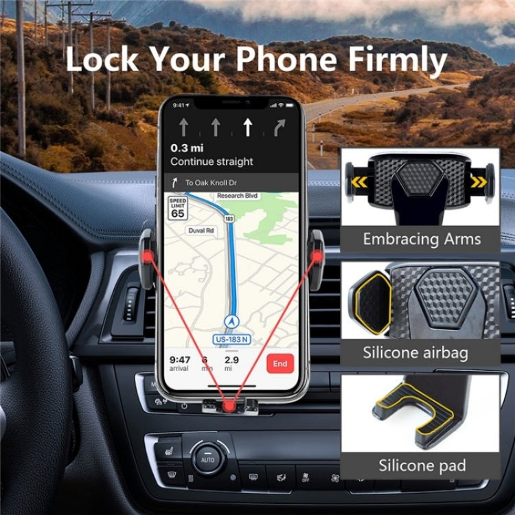 360 Degree Rotation Mobile Phone Holder Bracket Car Air Outlet Clip Mount