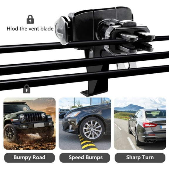 360 Degree Rotation Mobile Phone Holder Bracket Car Air Outlet Clip Mount