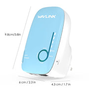 WAVLINK WN576K1 AC1200 Household WiFi Router Network Extender Dual Band Wireless Repeater, Plug:EU Plug (Blue)