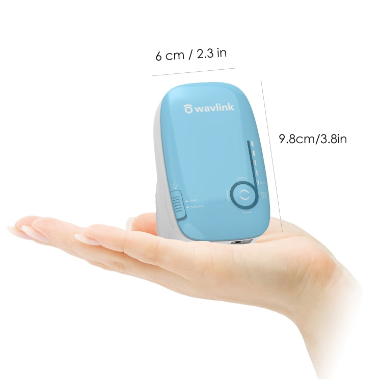WAVLINK WN576K1 AC1200 Household WiFi Router Network Extender Dual Band Wireless Repeater, Plug:US Plug (Blue)