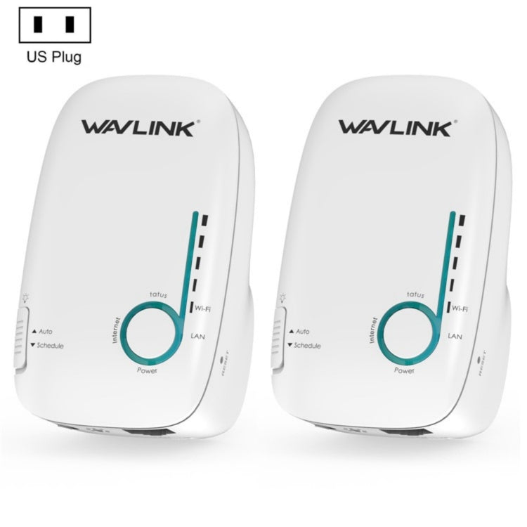 WAVLINK WN576K2 AC1200 Household WiFi Router Network Extender Dual Band Wireless Repeater, Plug:US Plug (White)