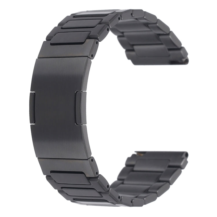 For Huawei Watch 4 / 4 Pro H-Shaped Folding Buckle Stainless Steel Metal Watch Band(Gray)