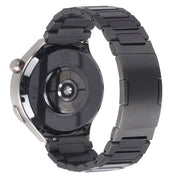 For Huawei Watch GT Runner H-Shaped Folding Buckle Stainless Steel Metal Watch Band(Silver)
