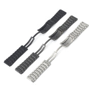 For Huawei Watch GT Runner H-Shaped Folding Buckle Stainless Steel Metal Watch Band(Silver)