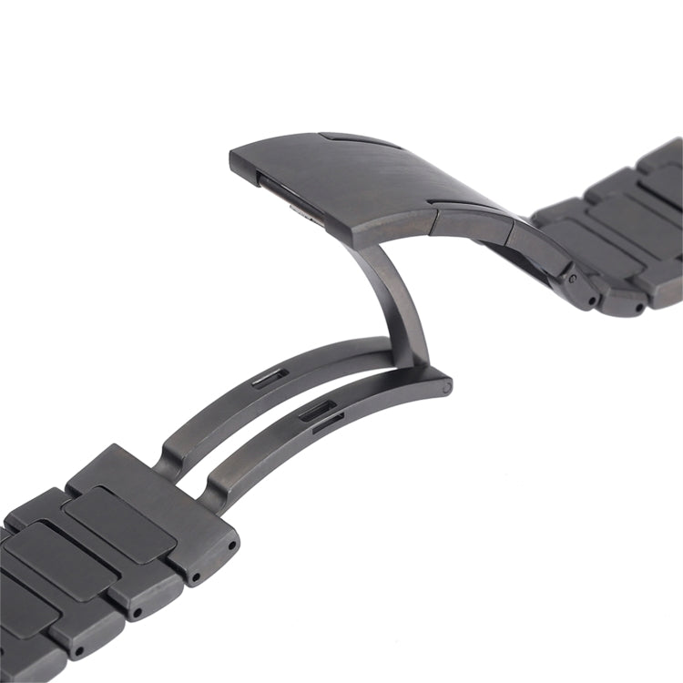For Huawei Watch GT Runner H-Shaped Folding Buckle Stainless Steel Metal Watch Band(Silver)