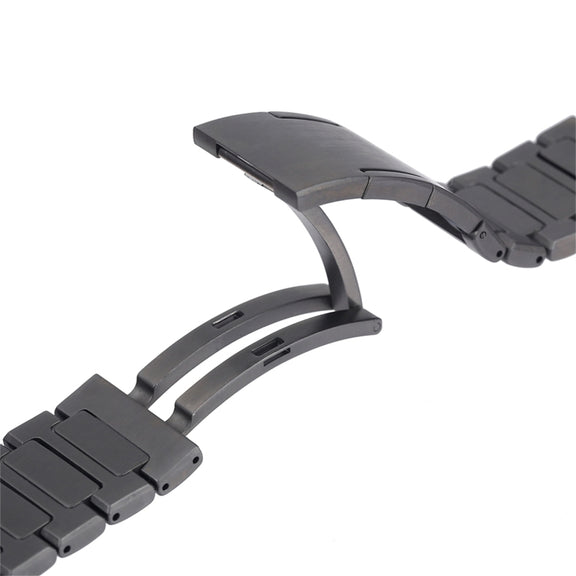 For Huawei Watch GT Runner H-Shaped Folding Buckle Stainless Steel Metal Watch Band(Silver)