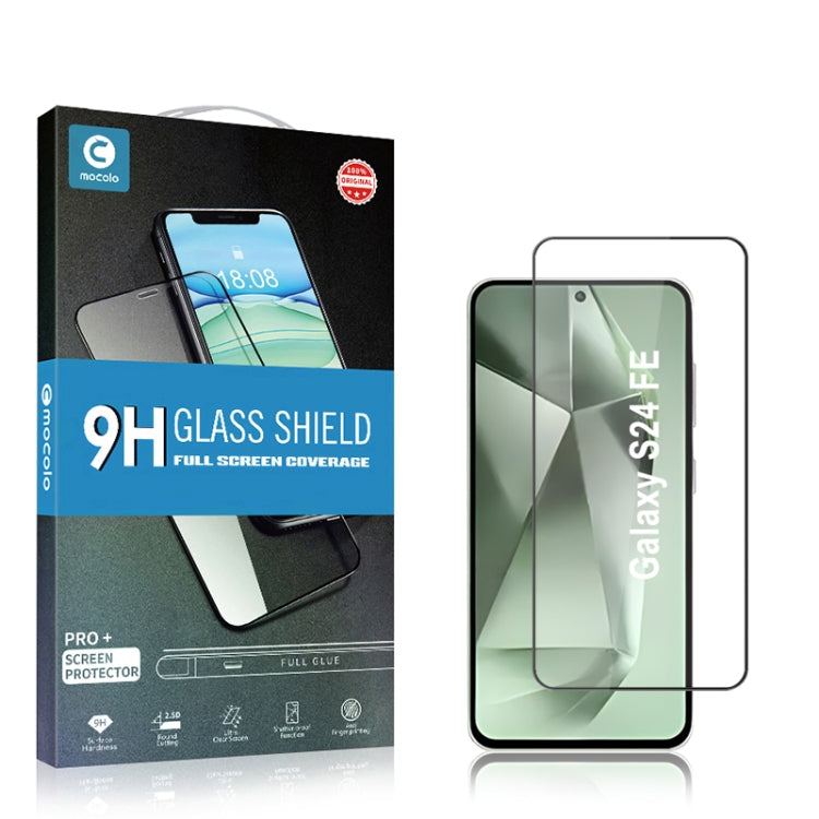 For Samsung Galaxy S24 FE 5G mocolo 2.5D Full Glue Full Cover Tempered Glass Film