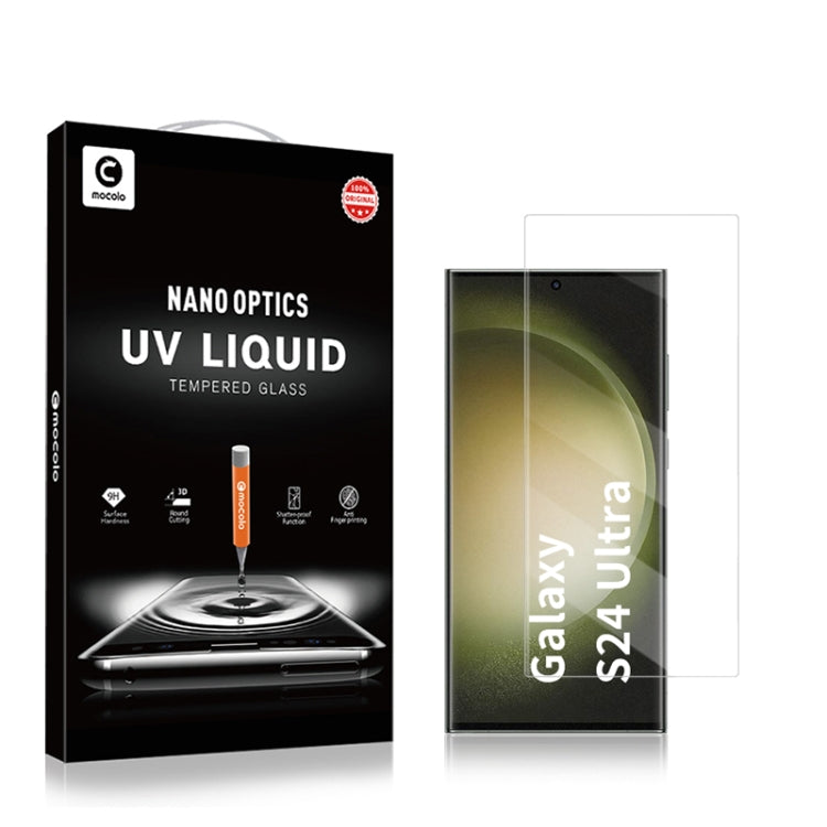 For Samsung Galaxy S24 Ultra 5G mocolo 9H 3D Full Screen UV Tempered Glass Screen Film