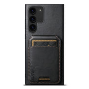 For Samsung Galaxy S24+ 5G Suteni H02 Leather Wallet Stand Back Phone Case(Black)