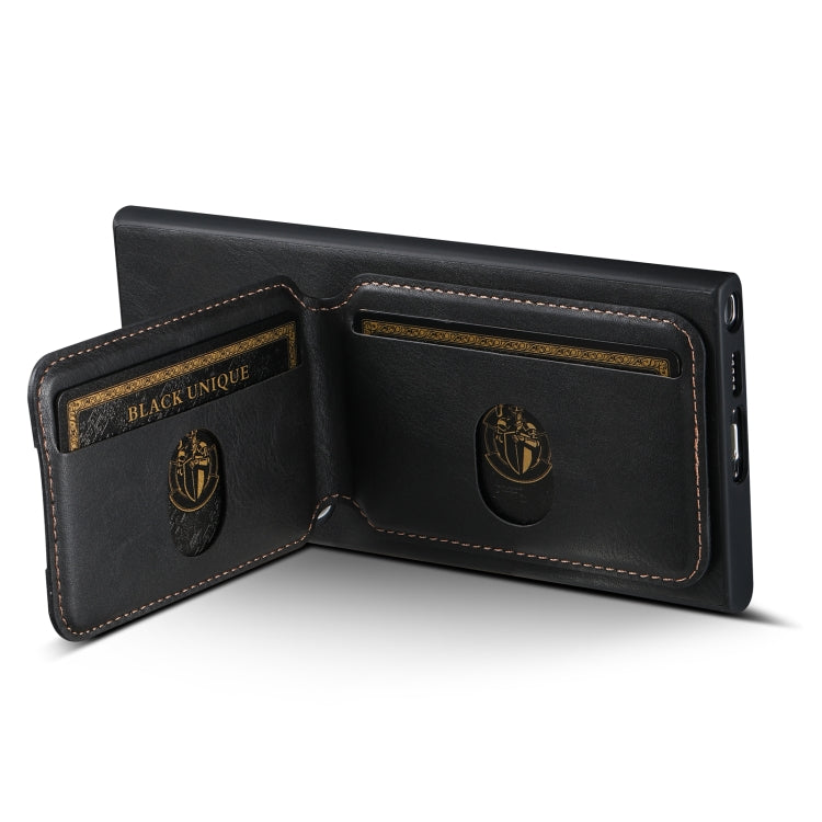 For Samsung Galaxy S24+ 5G Suteni H02 Leather Wallet Stand Back Phone Case(Black)