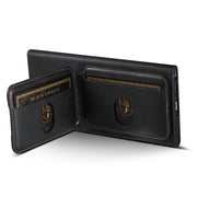 For Samsung Galaxy S24+ 5G Suteni H02 Leather Wallet Stand Back Phone Case(Black)
