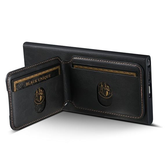 For Samsung Galaxy S24+ 5G Suteni H02 Leather Wallet Stand Back Phone Case(Black)