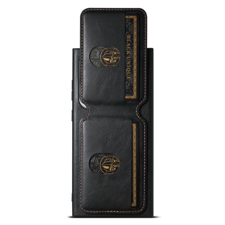 For Samsung Galaxy S24+ 5G Suteni H02 Leather Wallet Stand Back Phone Case(Black)