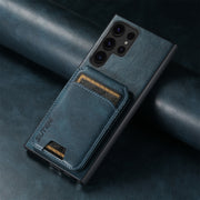 For Samsung Galaxy S24 Ultra Suteni H02 Leather Wallet Stand Back Phone Case(Blue)
