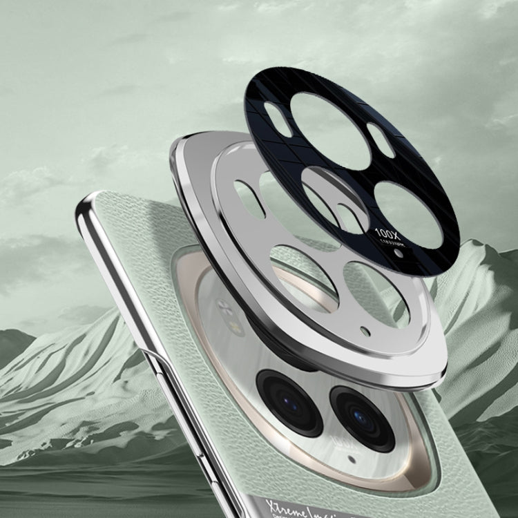 For Honor Magic6 Pro Electroplating Plain-leather All-inclusive Shockproof Phone Case(Purple)