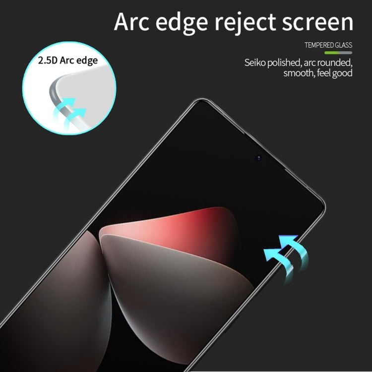 For Meizu 21 Pro MOFI 9H 2.5D Full Screen Tempered Glass Film(Black)