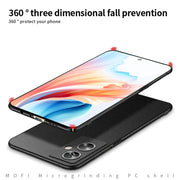 For OPPO A2 / A79 5G MOFI Fandun Series Frosted PC Ultra-thin All-inclusive Phone Case(Black)