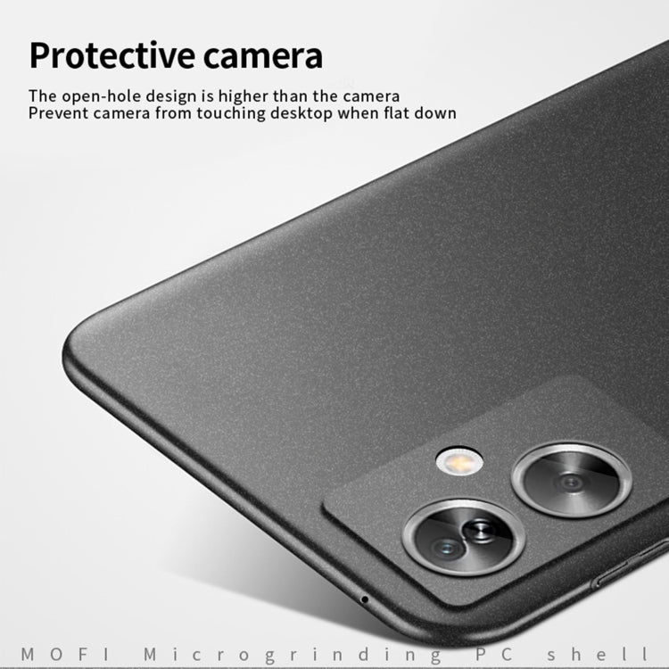 For OPPO A2 / A79 5G MOFI Fandun Series Frosted PC Ultra-thin All-inclusive Phone Case(Black)