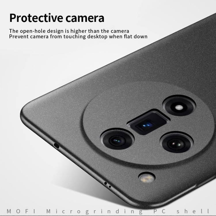 For OPPO Find X7 MOFI Fandun Series Frosted PC Ultra-thin All-inclusive Phone Case(Blue)