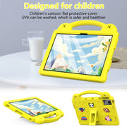 For Lenovo Tab M11 / Xiaoxin Pad 2024 Handle Kickstand Children EVA Shockproof Tablet Case(Yellow)