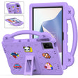 For TCL Nxt Pader 11 2023 Handle Kickstand Children EVA Shockproof Tablet Case(Light Purple) - Others by PMC TechLife | Online Shopping South Africa | PMC TechLife | Buy Now Pay Later Mobicred