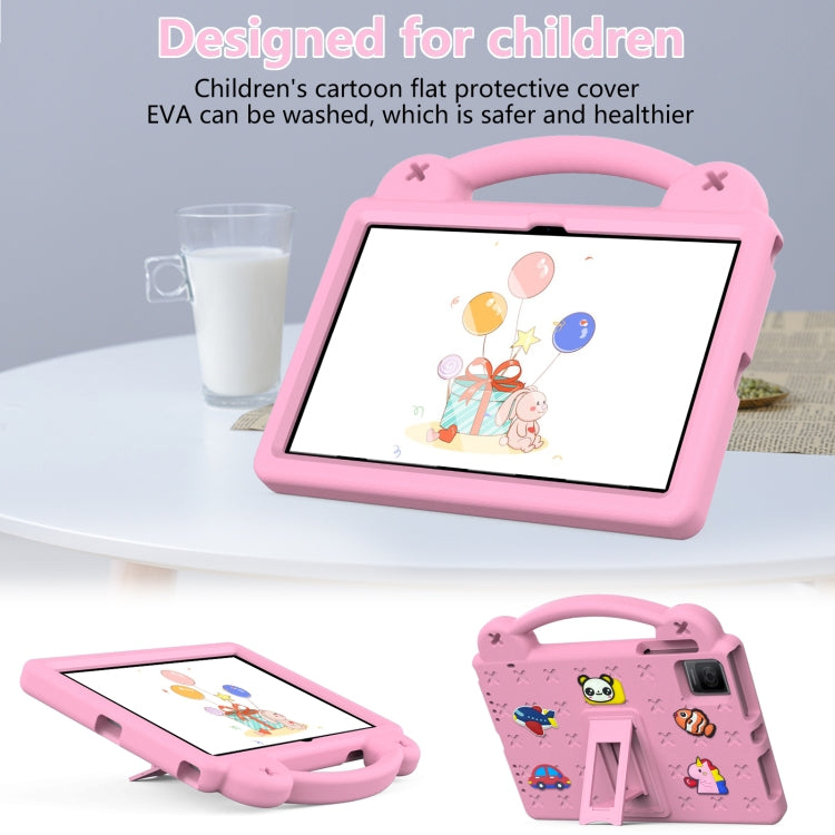 For TCL Tab 10 Gen2 10.36 2023 Handle Kickstand Children EVA Shockproof Tablet Case(Pink)