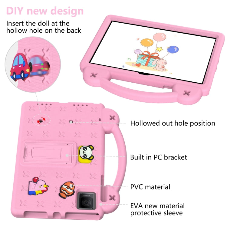 For TCL Tab 10 Gen2 10.36 2023 Handle Kickstand Children EVA Shockproof Tablet Case(Pink)