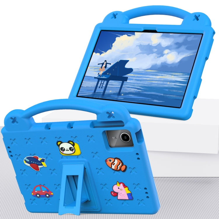 For DOOGEE T30 Pro 11 2023 Handle Kickstand Children EVA Shockproof Tablet Case(Sky Blue)