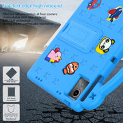 For DOOGEE T30 Pro 11 2023 Handle Kickstand Children EVA Shockproof Tablet Case(Sky Blue)