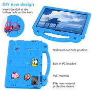 For DOOGEE T30 Pro 11 2023 Handle Kickstand Children EVA Shockproof Tablet Case(Sky Blue)