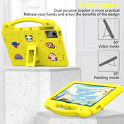 For DOOGEE T30 Pro 11 2023 Handle Kickstand Children EVA Shockproof Tablet Case(Yellow)