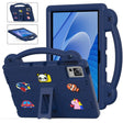 For DOOGEE T30 Pro 11 2023 Handle Kickstand Children EVA Shockproof Tablet Case(Navy Blue) - Others by PMC TechLife | Online Shopping South Africa | PMC TechLife | Buy Now Pay Later Mobicred