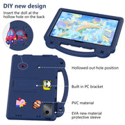 For DOOGEE T30 Pro 11 2023 Handle Kickstand Children EVA Shockproof Tablet Case(Navy Blue)