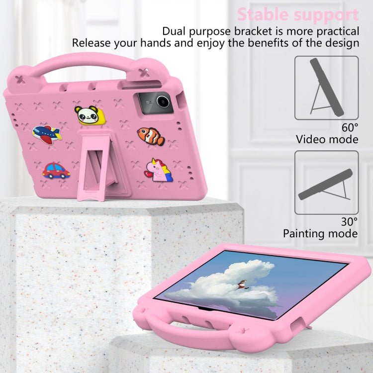 For Huawei MetePad 11 2023 / 2021 Handle Kickstand Children EVA Shockproof Tablet Case(Pink)